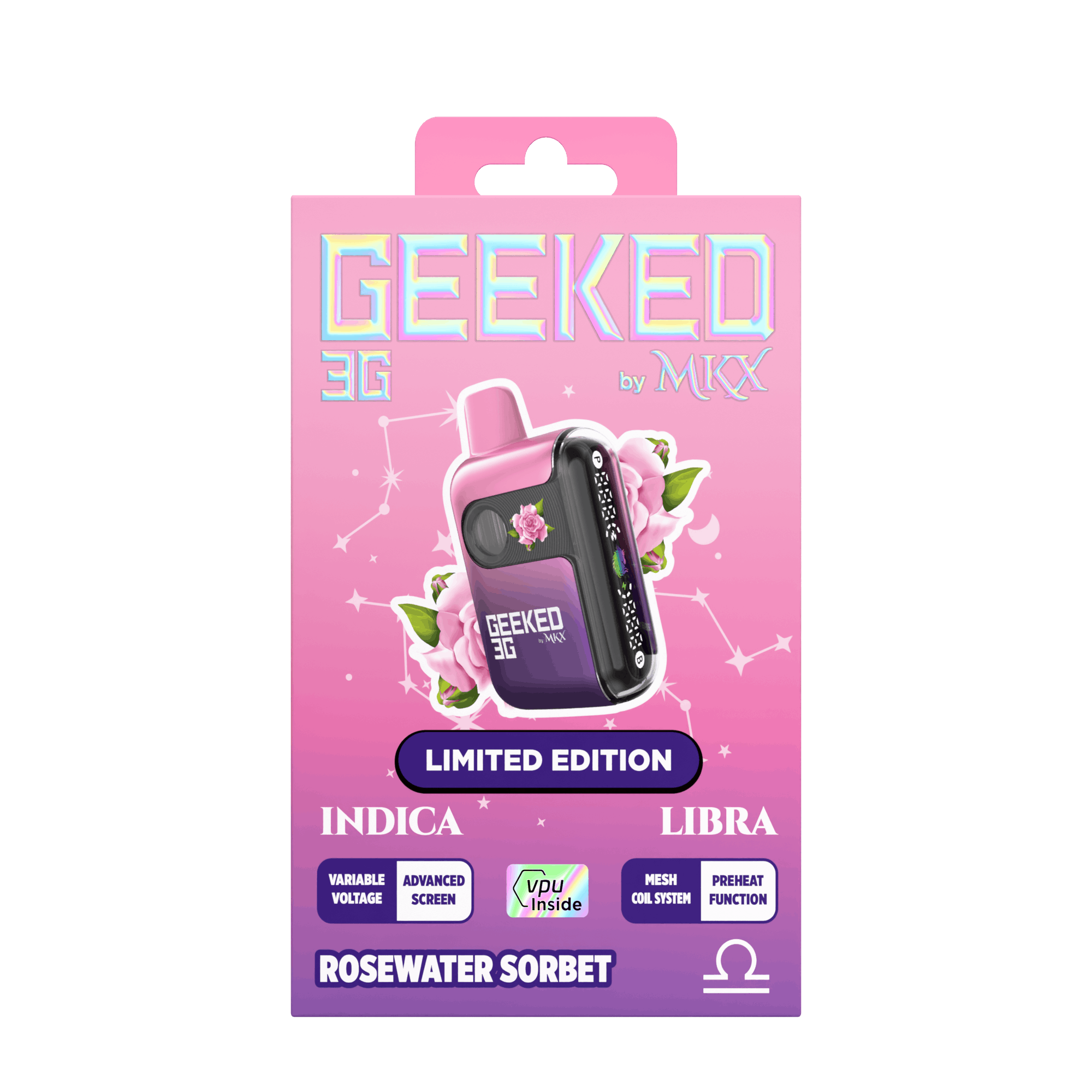 MKX Oil Co - LIMITED EDITION | Geeked 3G Disposable by MKX | Rosewater Sorbet - 1