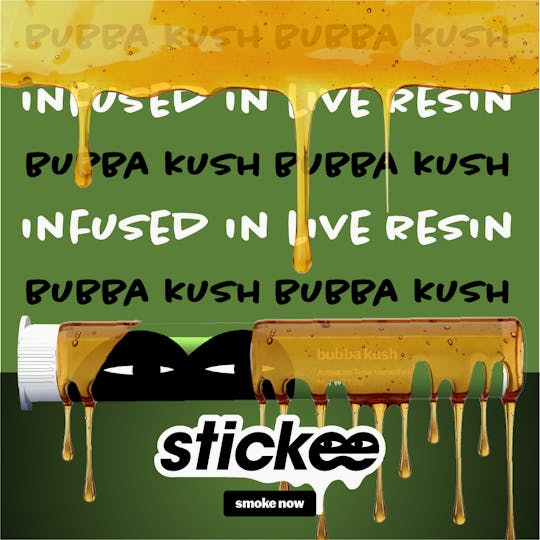 Stickee - STICKEE | Bubba Kush | 1.2g | Live Resin Infused Pre-Roll - 1