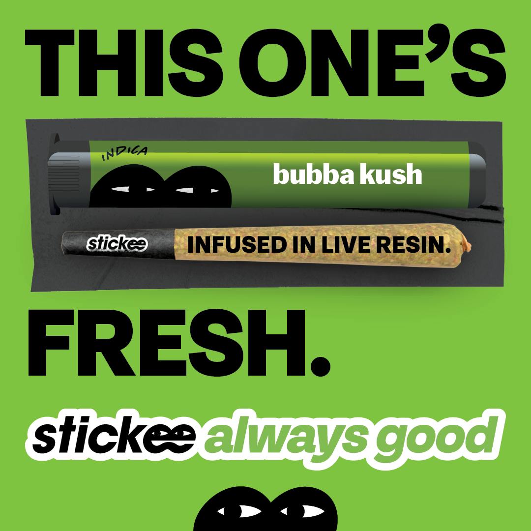 Stickee - STICKEE | Bubba Kush | 1.2g | Live Resin Infused Pre-Roll - 1