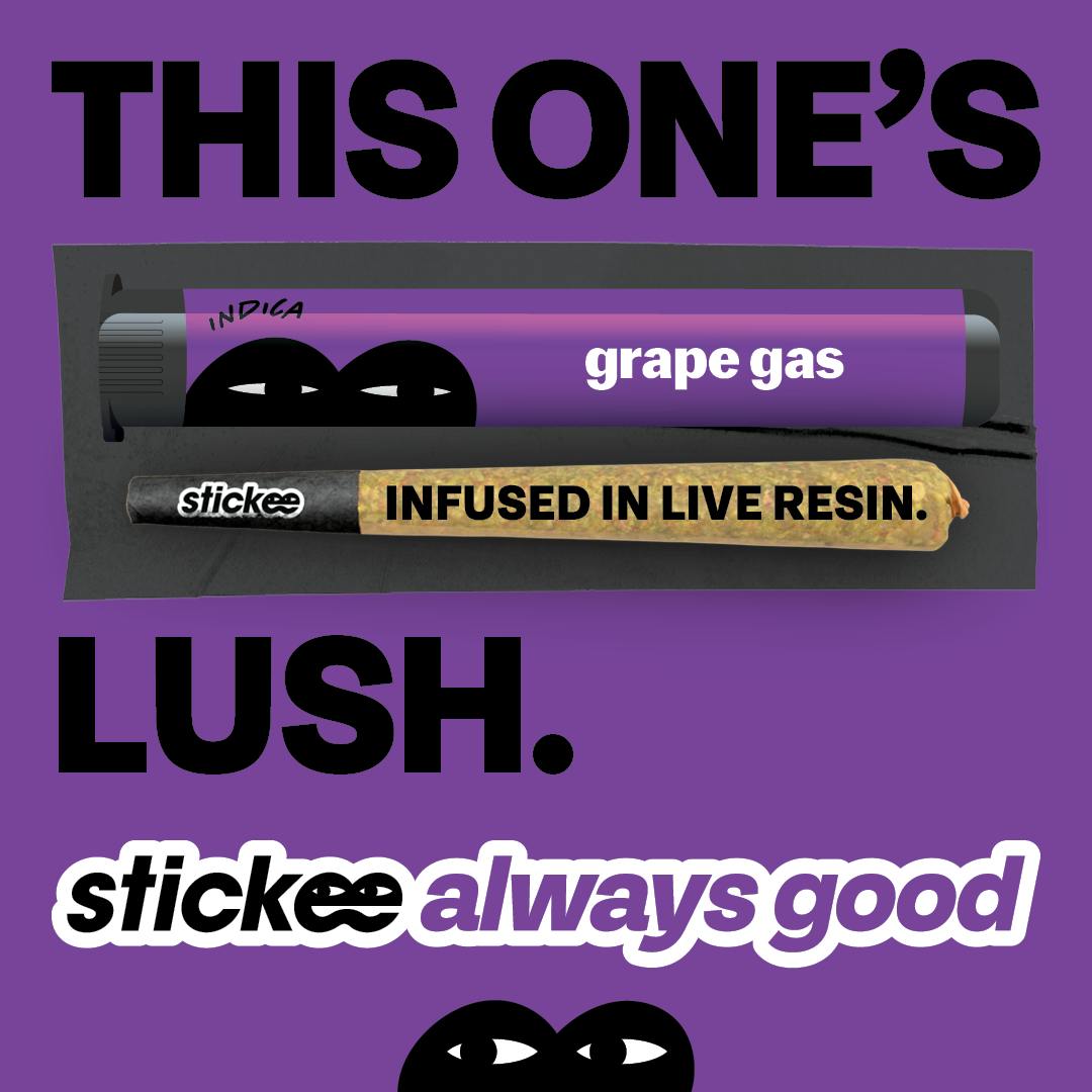 Stickee - STICKEE | Grape Gas | 1.2g | Live Resin Infused Pre-Roll - 1
