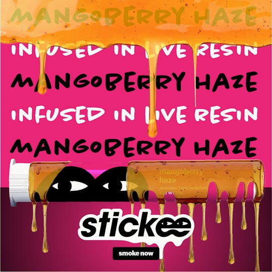 Stickee - STICKEE | Mangoberry Haze | 1.2g | Live Resin Infused Pre-Roll - 1