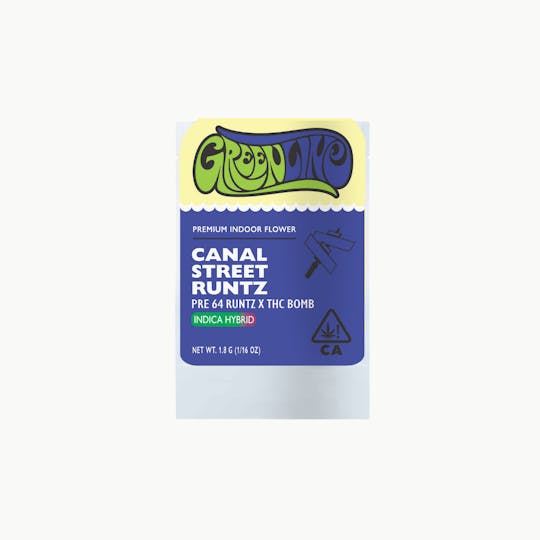 Greenline - Canal Street Runtz - 1/16 oz - Indoor - Hybrid - 1.8g - 1