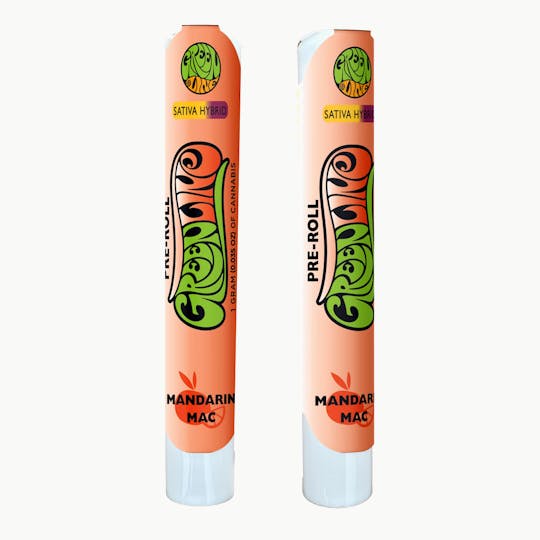 Greenline - Mandarin Mac - Indoor Flower Pre-Roll - Sativa Hybrid - 1g - 1