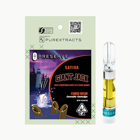 PUREXTRACTS - Giant Jack (Sativa) - PRESERVE Cured Resin Cartridge - 1g - 1