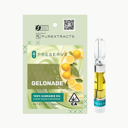 PUREXTRACTS - Gelonade (Sativa) - P2 High Potency Cartridge - 1g - 1