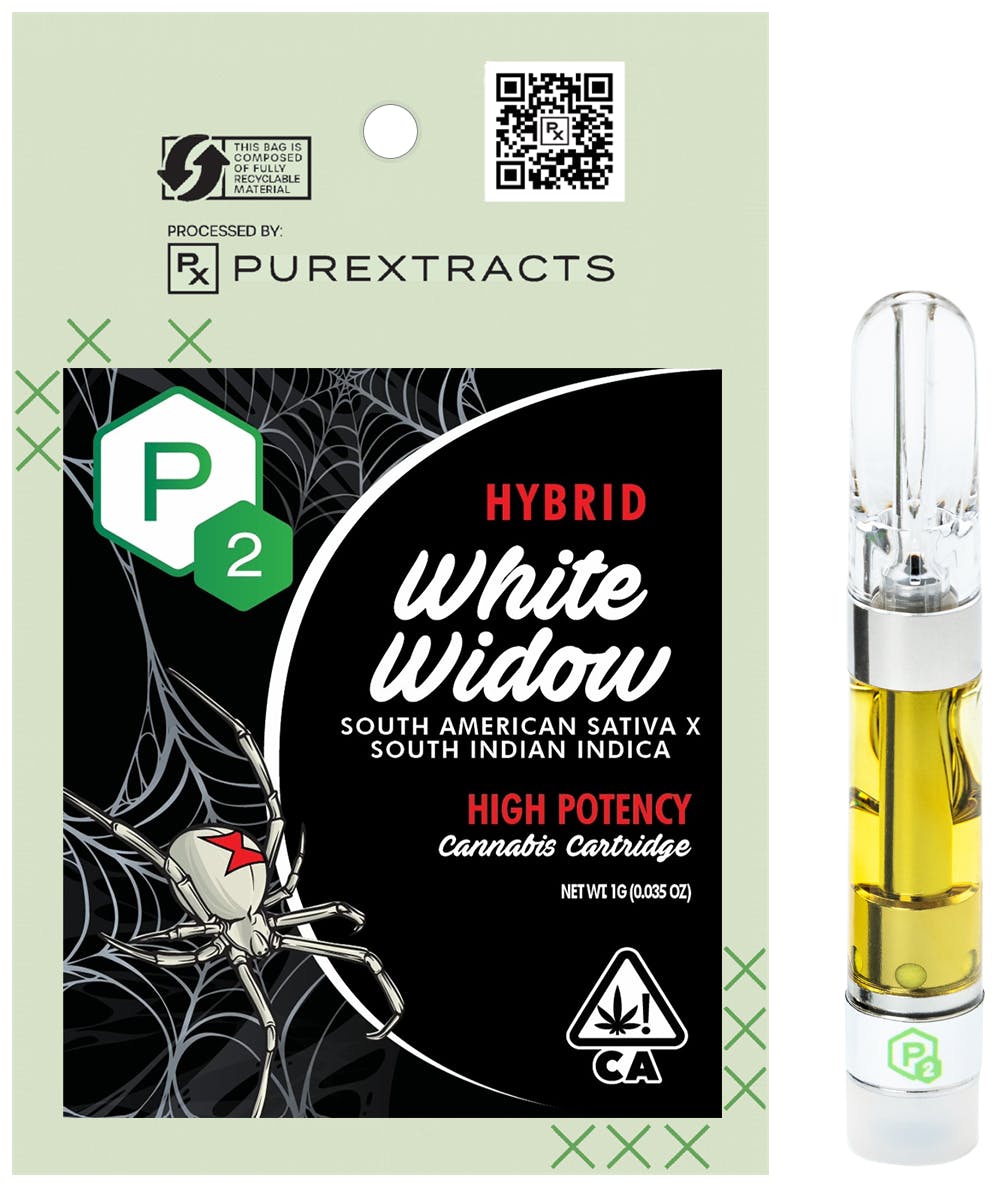 PUREXTRACTS - White Widow (Hybrid) - P2 High Potency Cartridge - 1g - 1