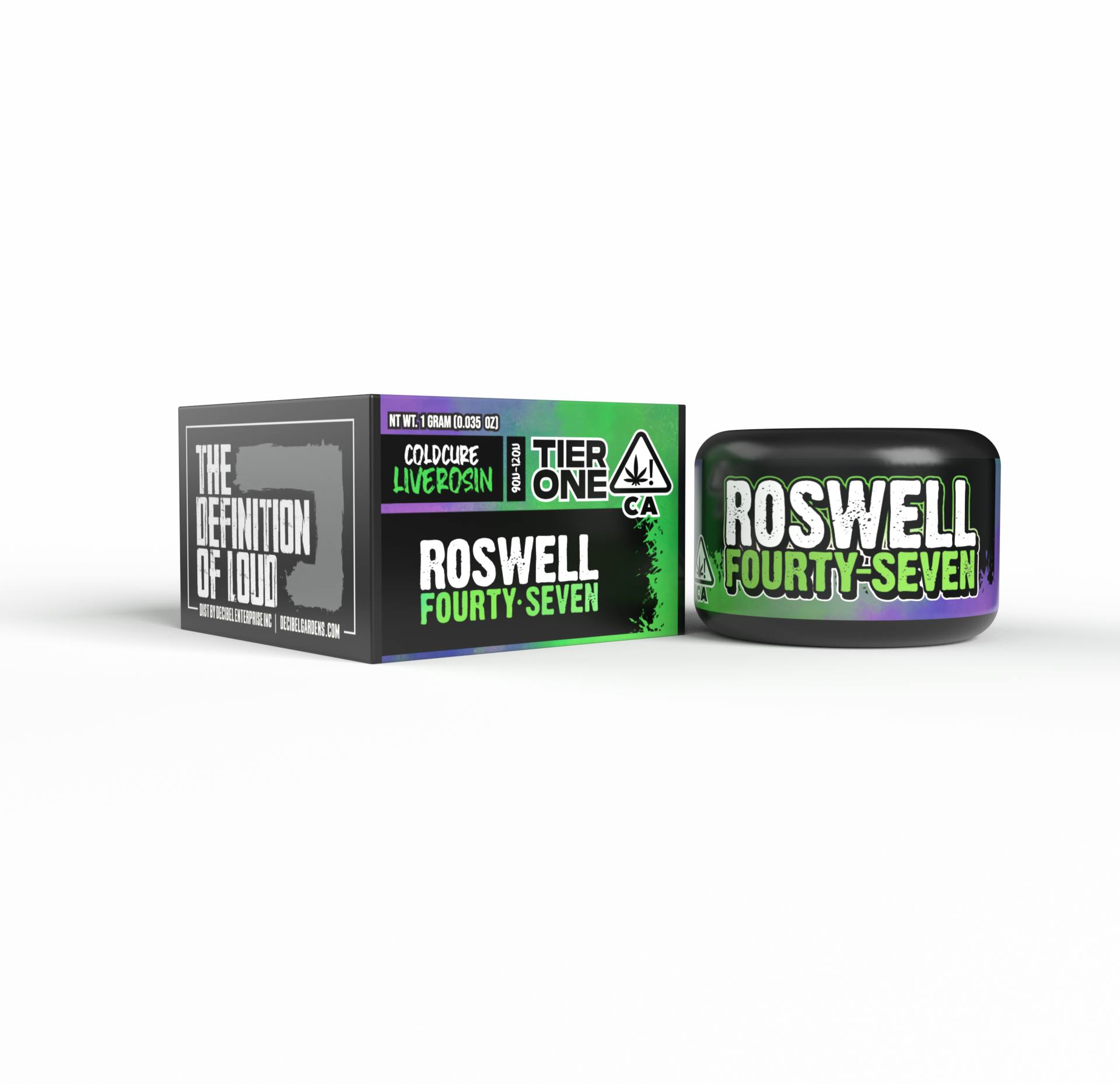 Decibel Gardens - Roswell 47 | Cold Cure Rosin | 1g - 1