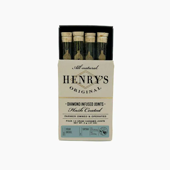 Henry's Original - Henry's Original | Sour Diesel | Infused Joints | 0.5g each | 4pk - 1