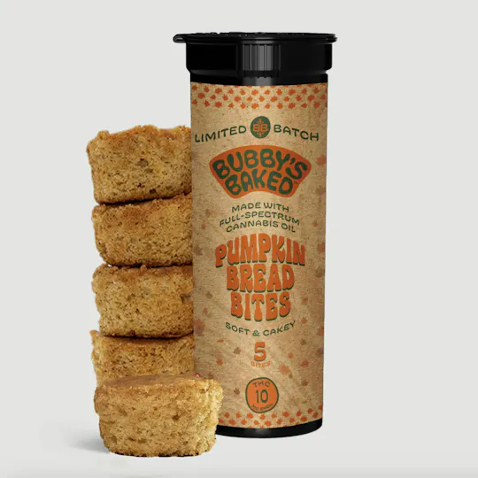 Bubby's Baked - Bubby's Baked | Pumpkin Bread Bites | 50mg | 5ct | 10mg/ea - 1