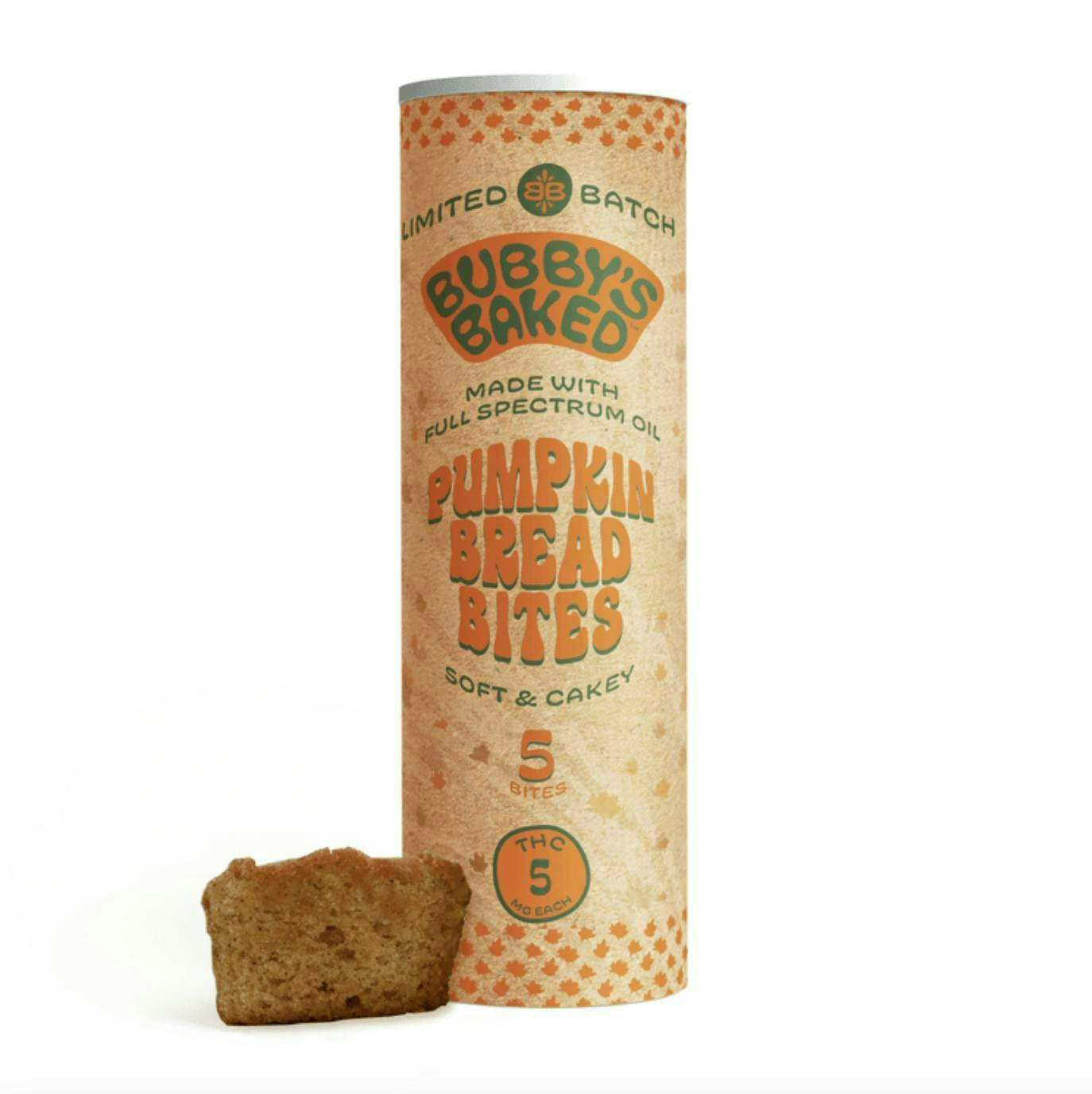 Bubby's Baked - Bubby's Baked | Pumpkin Bread Bites | 25mg | 5ct | 5mg/ea - 1