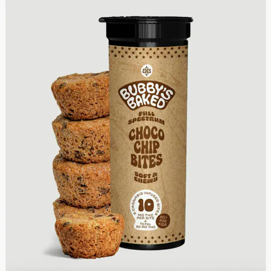 Bubby's Baked - Bubby's Baked | Choco Chip Bites | 50mg | 5ct | 10mg/ea - 1