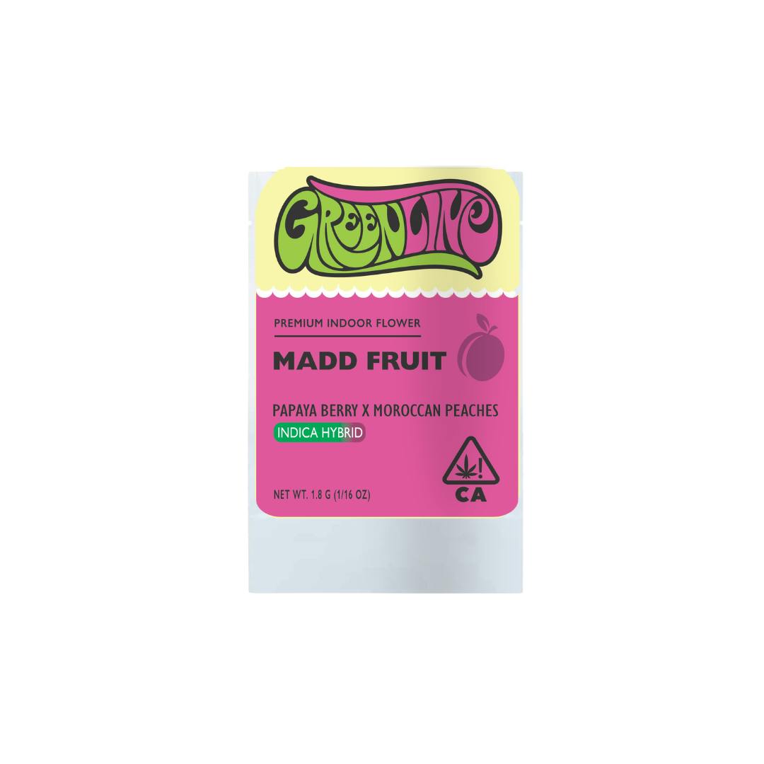 Greenline - Madd Fruit - 1/16 oz - Indoor - Indica Hybrid - 1.8g - 1