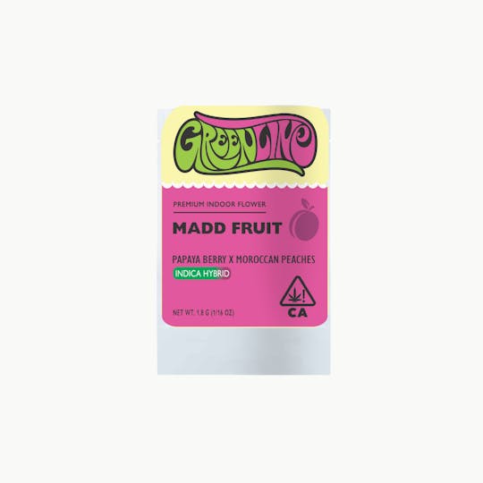 Greenline - Madd Fruit - 1/16 oz - Indoor - Indica Hybrid - 1.8g - 1
