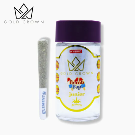 Gold Crown - Gold Crown | Bomb Pop | Infused Joints | 0.7g each | 5ct - 1