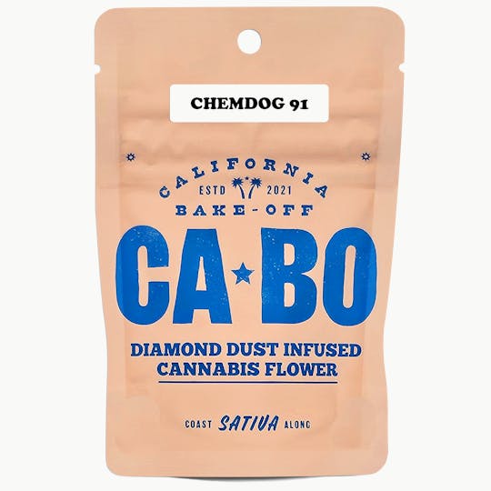 CABO - CABO Diamond Dust Infused 14g Flower - Chemdog 91 - Sativa - 1