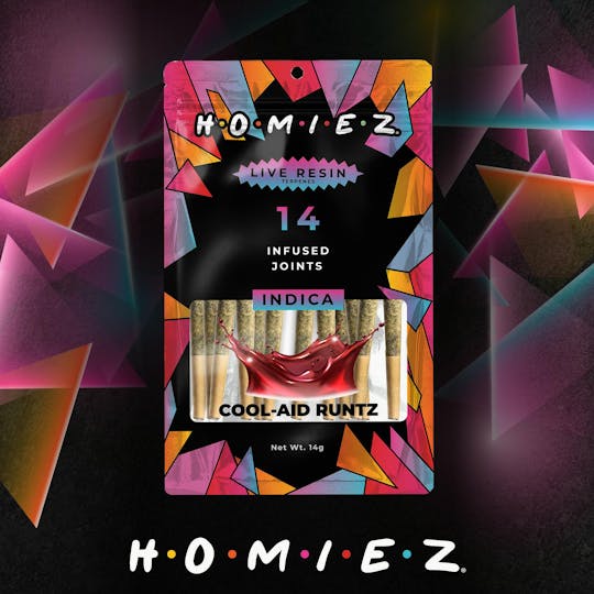 HOMIEZ - HOMIEZ – 14 Pack 1g Infused Pre-Rolls I Cool-Aid Runtz - 1