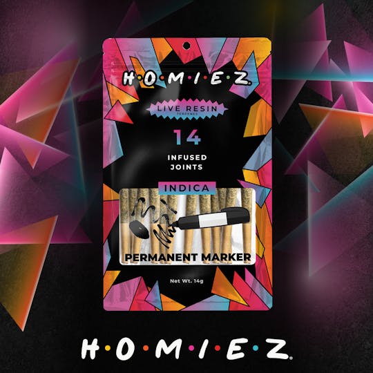 HOMIEZ - HOMIEZ – 14 1g Pack Infused Pre-Rolls I Permanent Merker - 1