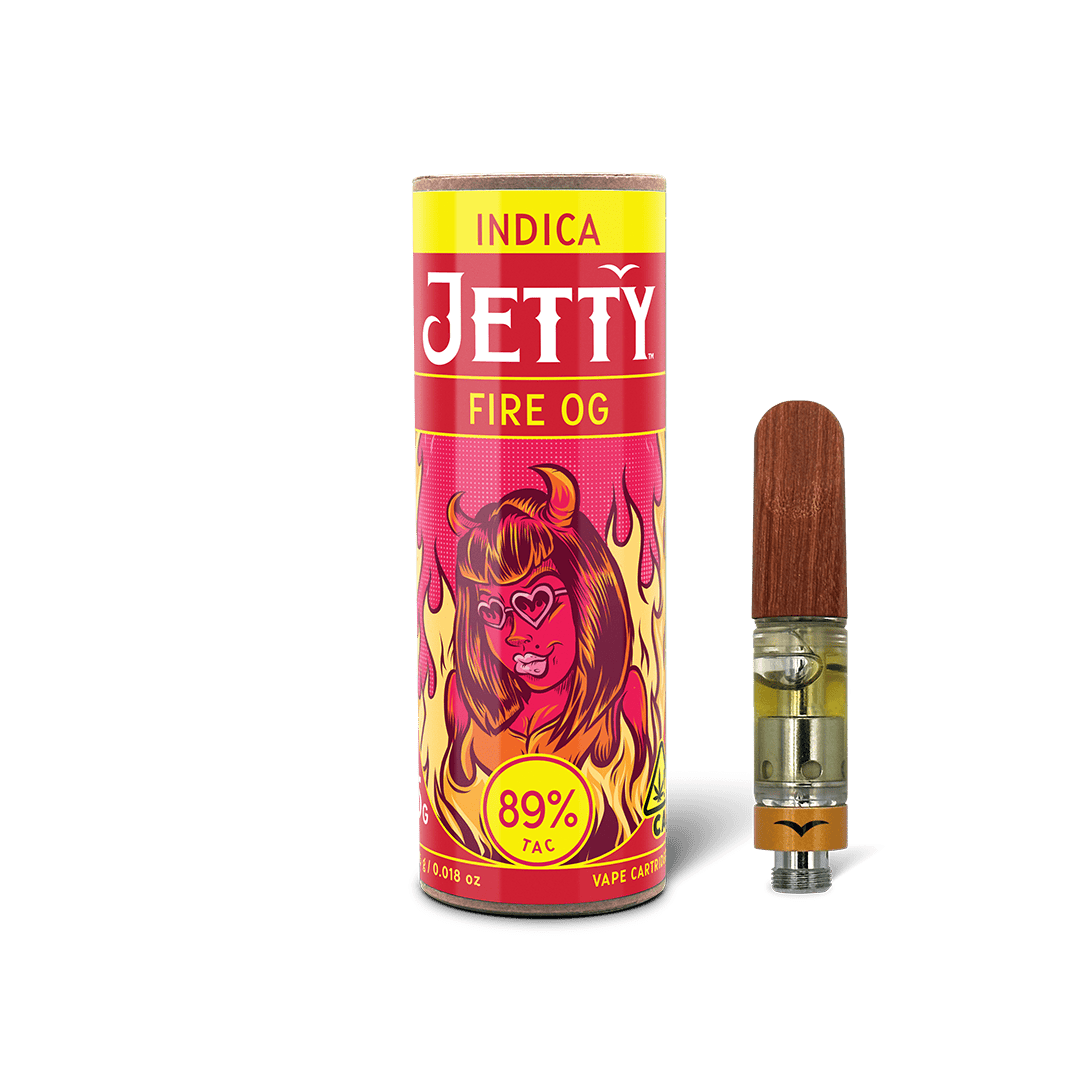 Jetty Extracts - Fire OG | Distillate Cartridge | 0.5g - 1