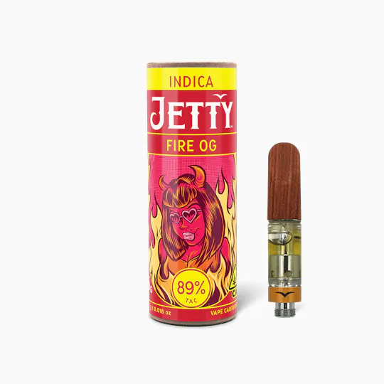 Jetty Extracts - Fire OG | Distillate Cartridge | 0.5g - 1