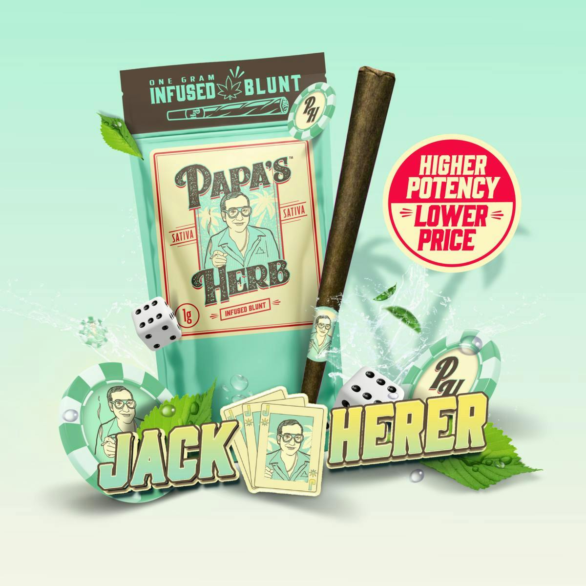Papa's Herb - Jack Herer | Infused Blunt | 1g - 1
