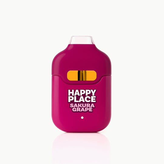 Happy Place - 2 Gram ALL-IN-ONE - Sakura Grape **NEW DEVICE** - 1