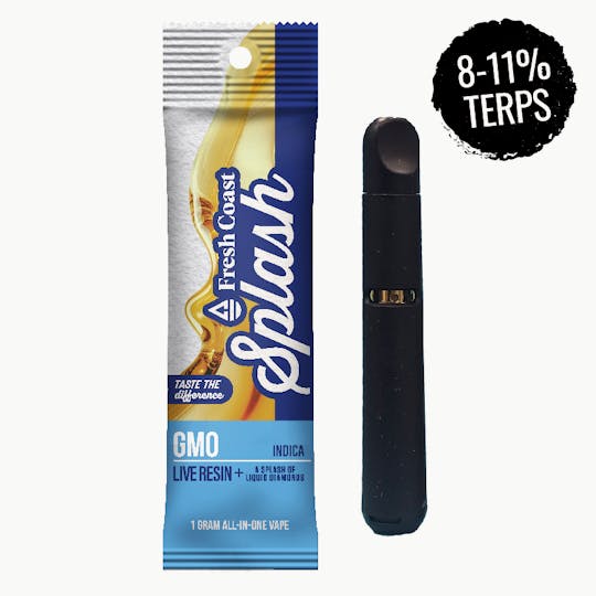 Fresh Coast - GMO | Splash Live Resin 1G Disposable | Indica - 1