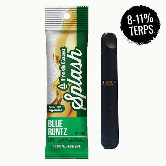 Fresh Coast - Blue Runtz | Splash Live Resin 1G Disposable | Hybrid - 1