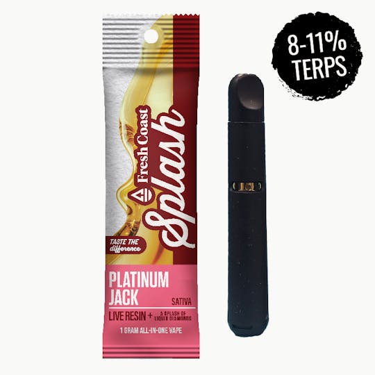 Fresh Coast - Platinum Jack | Splash Live Resin 1G Disposable | Sativa - 1