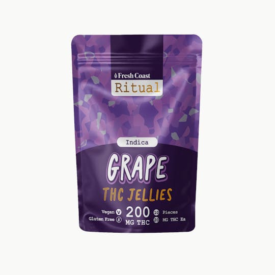Fresh Coast - Grape | Ritual 200mg Vegan Jellies | Indica - 1