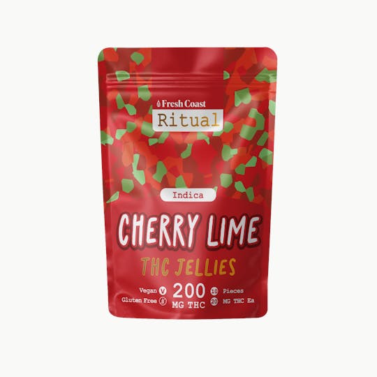 Fresh Coast - Cherry Lime | Ritual 200mg Vegan Jellies | Indica - 1