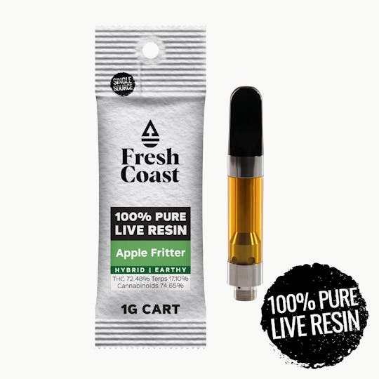 Fresh Coast - Apple Fritter | 100% Pure Live Resin 1G Cart | Hybrid - 1