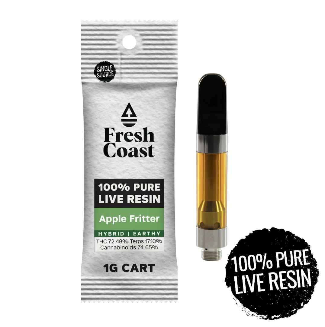 Fresh Coast - Apple Fritter | 100% Pure Live Resin 1G Cart | Hybrid - 1