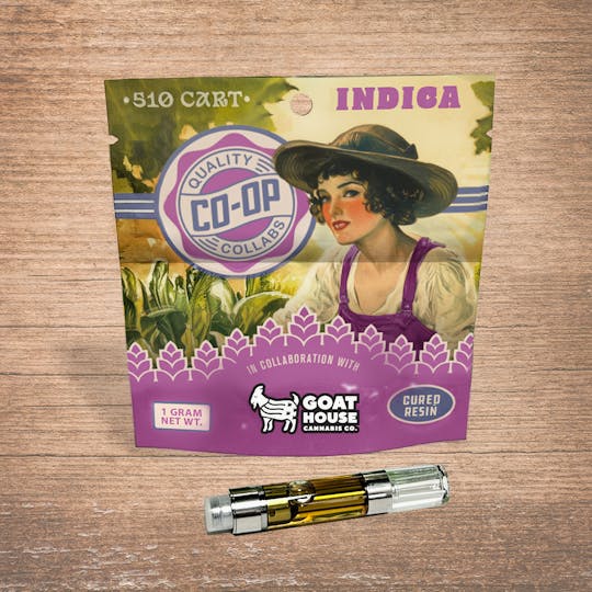 Tribe - CO-OP x Goat House - 1g - GG4 - Indica - 510 Thread Cart - 1