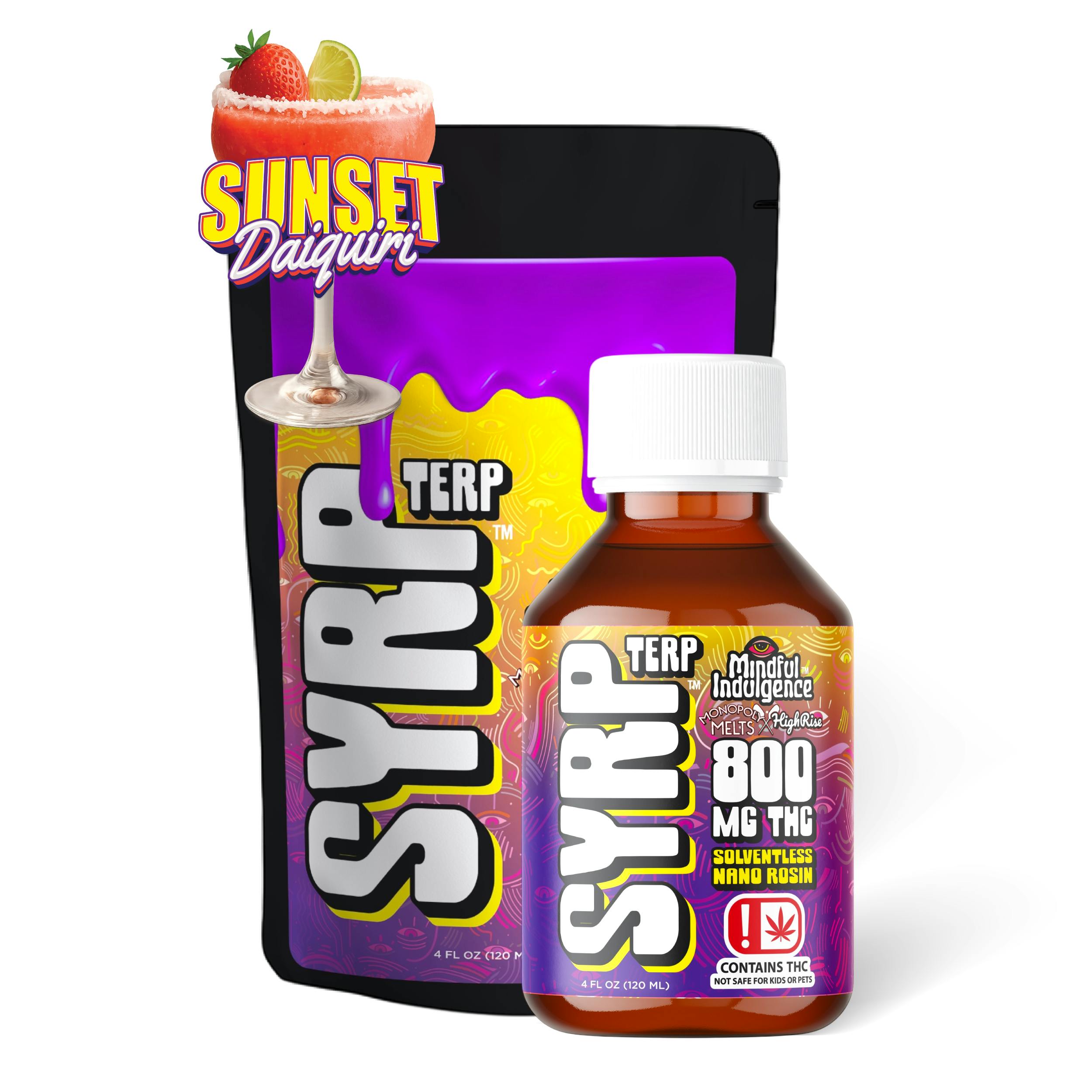 Tribe - Terp Syrp/Nano Rosin - Sunset Daiquiri - 800mg - Monopoly Melts x Highrise - 1