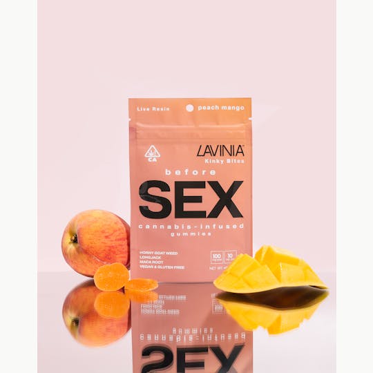 Lavinia - Kinky Bites – Peach Mango (10-Pack, 100mg THC) - 1