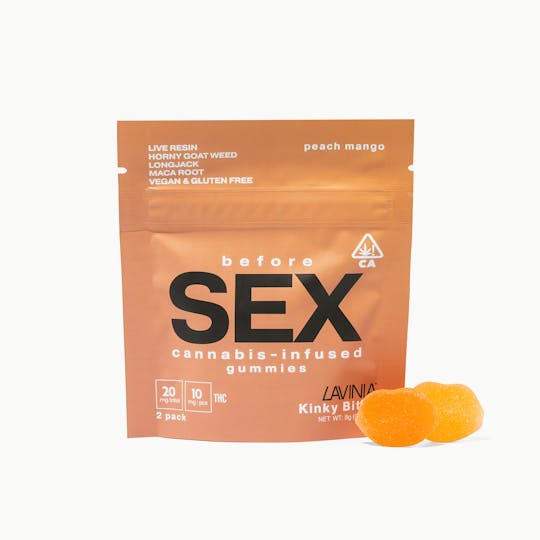 Lavinia - Kinky Bites – Peach Mango (2-Pack, 20mg THC) - 1
