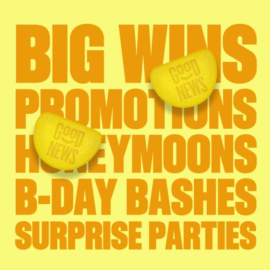 Good News - CELEBRATE Sour Lemon Fast-Acting Gummies (10pk, 100mg) - 1