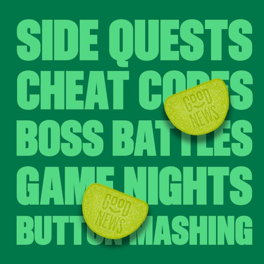 Good News - INSTANT PLAY Sour Apple Fast-Acting Gummies (10pk, 100mg) - 1