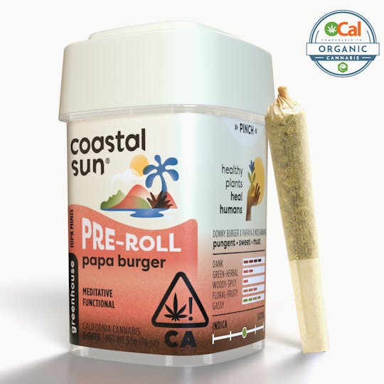 Coastal Sun - Papa Burger Greenhouse 0.35g Pre-roll 10pk 3.5g - 1