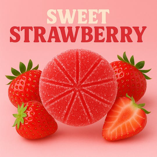 SAVAGE - Sweet Strawberry 100MG Single Gummy - Sativa - 1
