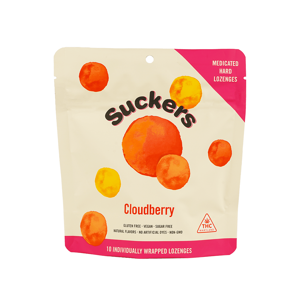 Grow West Cannabis Company - Cloudberry | Suckers | 10 Pack Lozenges | 100mg - 1