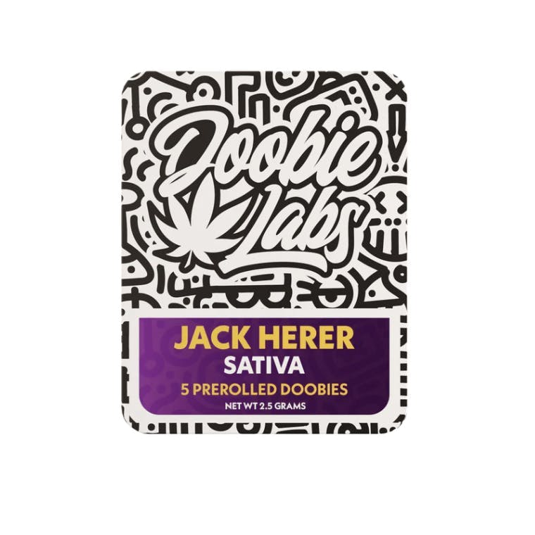 Doobie Labs - Doobie Labs | Jack Herer Dogwalker | Pre-Roll Joints | 0.5g | 5pk - 1