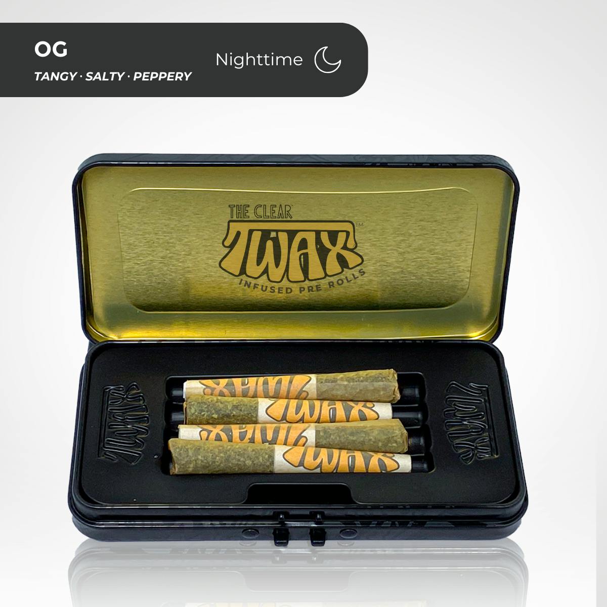 CLEAR Brands - The Clear TWAX Mini Infused Pre-rolls 2g [4 Pack] | OG - 1