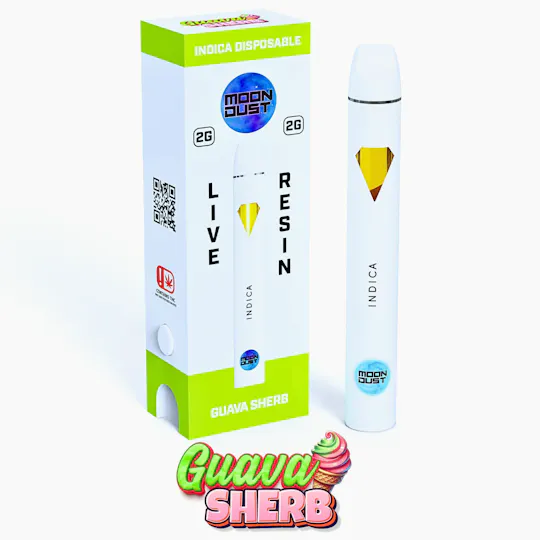 MOON DUST - Moon Dust | Guava Sherb | Live Resin Disposable | 2g - 1