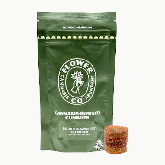 Flower Company - Flower Co. - Gummies - Sour Strawberry (10mg 10pk) - 1