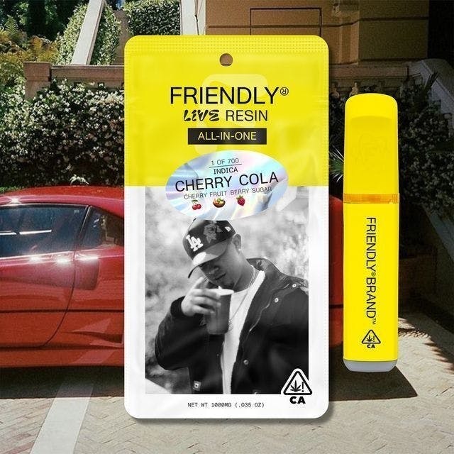 Friendly Brand - Friendly Brand | Cherry Cola | Live Resin AIO | 1g - 1