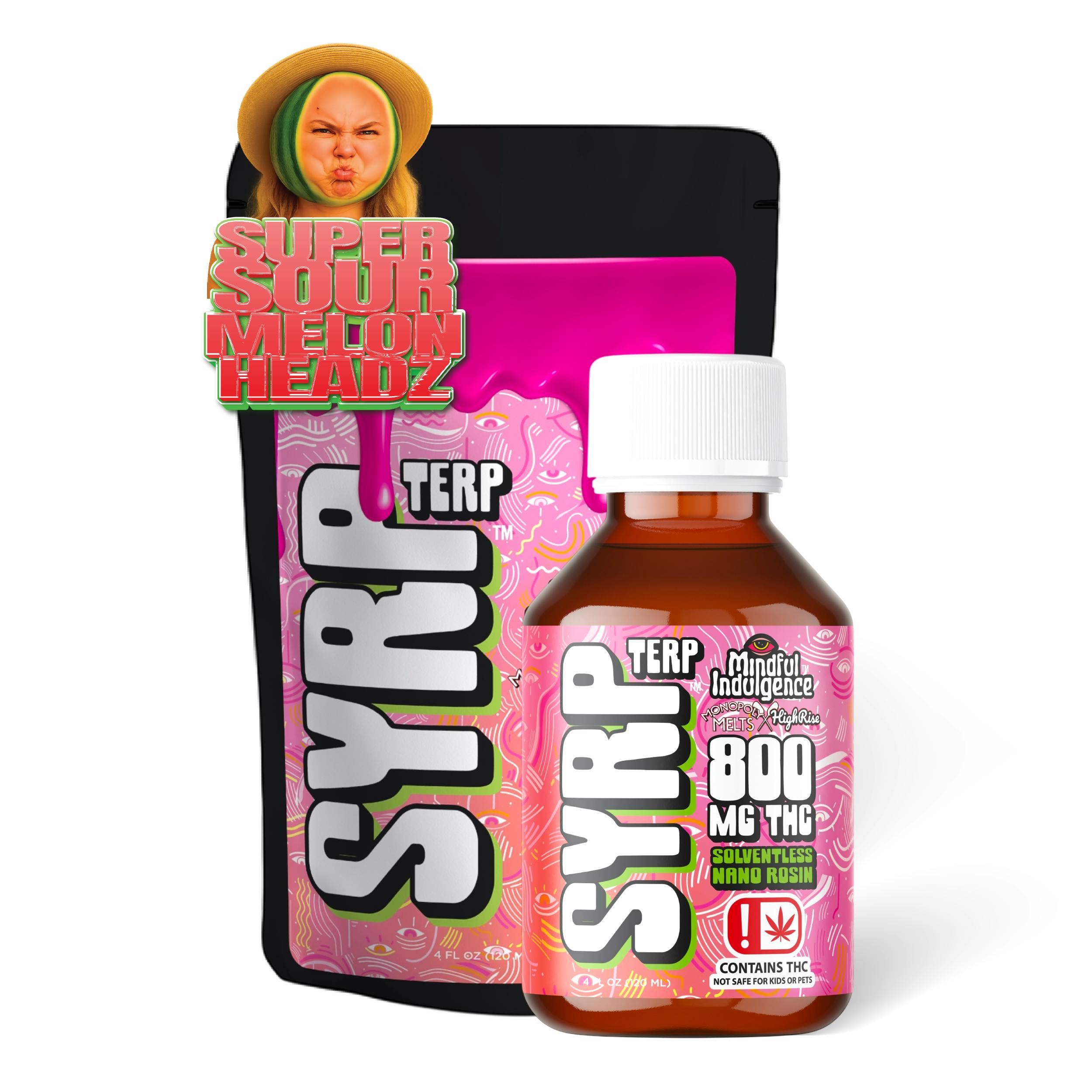 Mindful Indulgence - Mindful Indulgence | 800mg TERP SYRP *HR x MM* | Super Sour Melon Headz - 1
