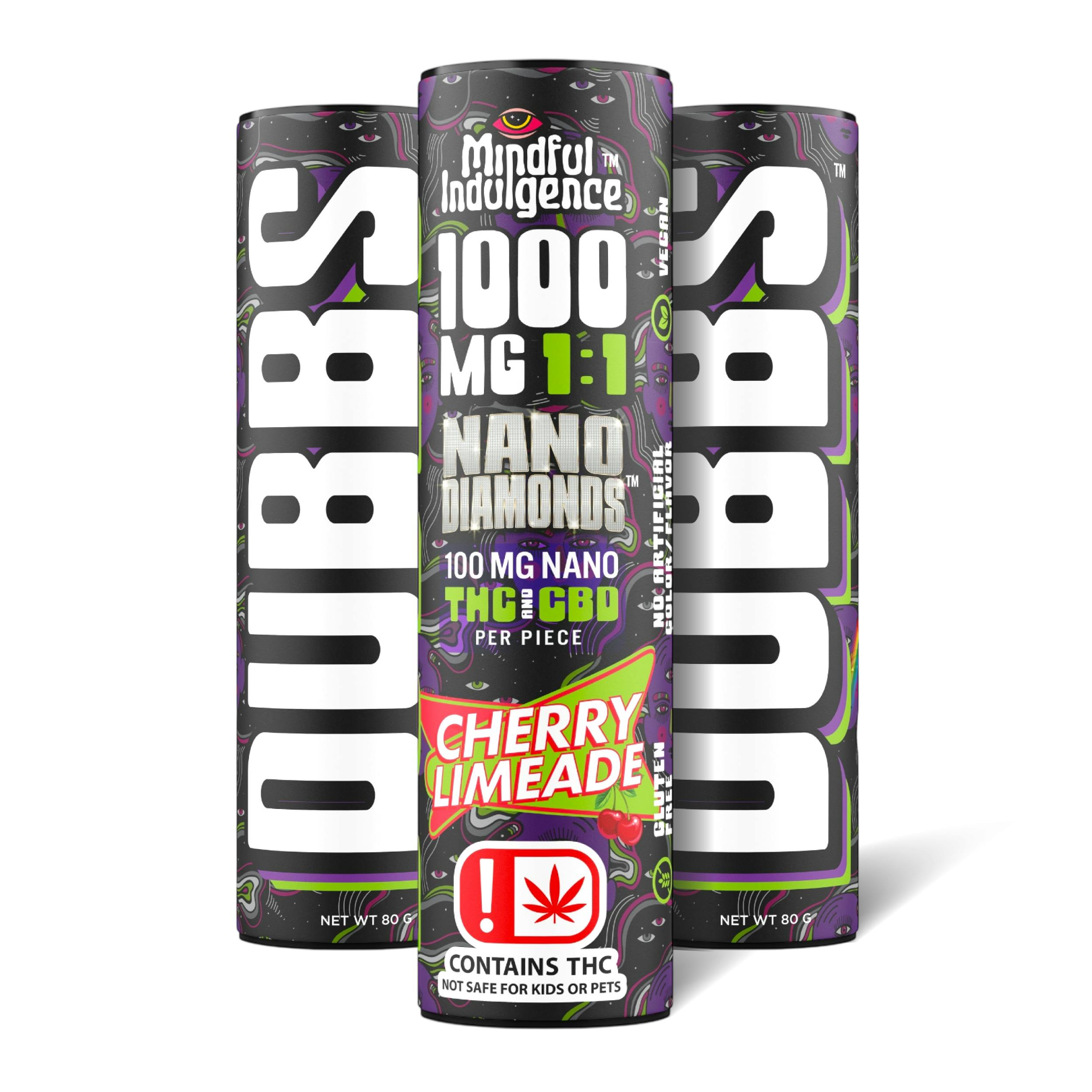 Mindful Indulgence - Mindful Indulgence | 1000mg DUBBS 1:1 Gummy | Cherry Limeade - 1