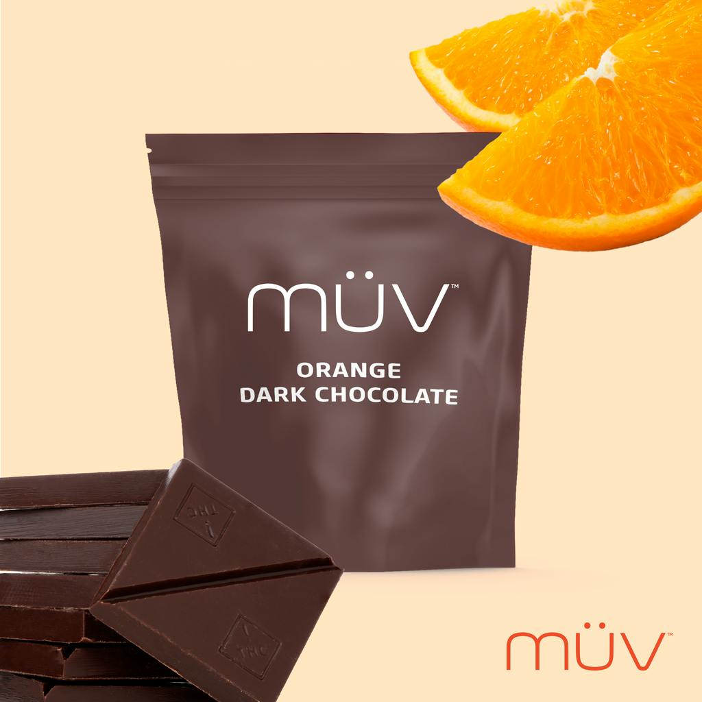 MÜV Cannabis Infused Products - MUV Dark Chocolate Orange - 100mg - 1
