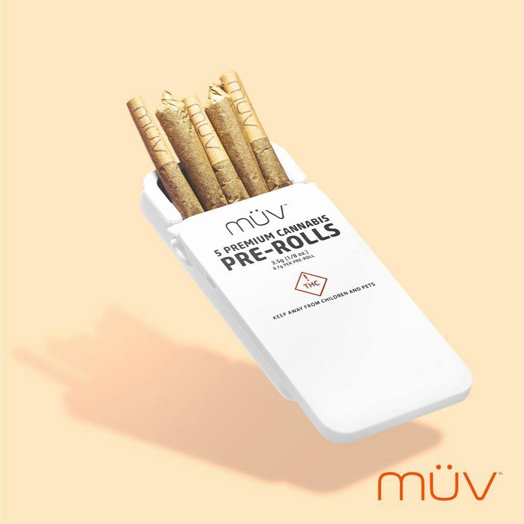 MÜV Cannabis Infused Products - MUV 5 Pack Pre Roll - 3.5g - Tropical Teeth #2 - 1